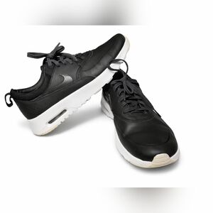 Nike Air Max Thea Premium sneakers in black and white